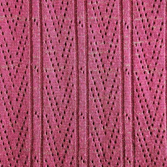 Cowl Neck Glitter Sweater Size 14/16 Ribbed Purple Long Sleeve Boho Y2K Luxe AS - Picture 8 of 15